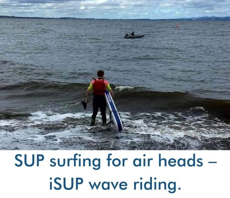 Read more about the article SUP surfing for air heads – iSUP wave riding.