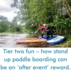 Read more about the article Tier two fun – how stand up paddle boarding can be an ‘after event’ reward.