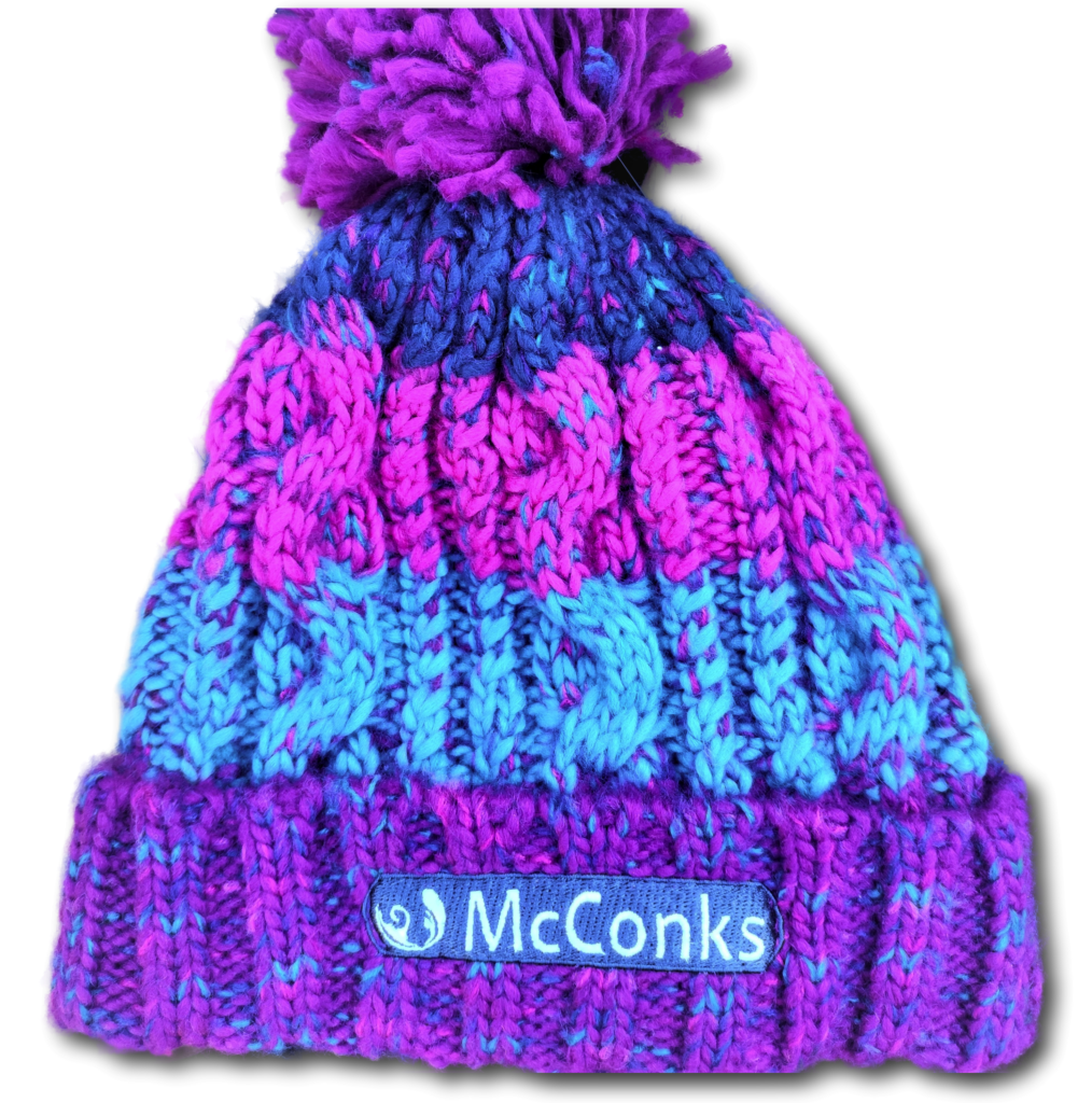 McConks corkscrew bobble hat