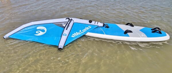 thumbnail image 2 of Inflatable Windsurf Sail With Backpack - Portable Downwind Sail For Kayaks & Boats 2 of 9