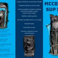 Shop soiled: 180 litre Inflatable paddleboard bag | recycled plastic | McConks SUP