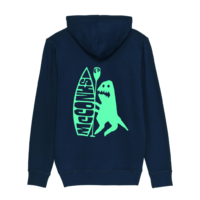 Navy Dino hoodie | Organic, ethical, fairwear | McConks SUP