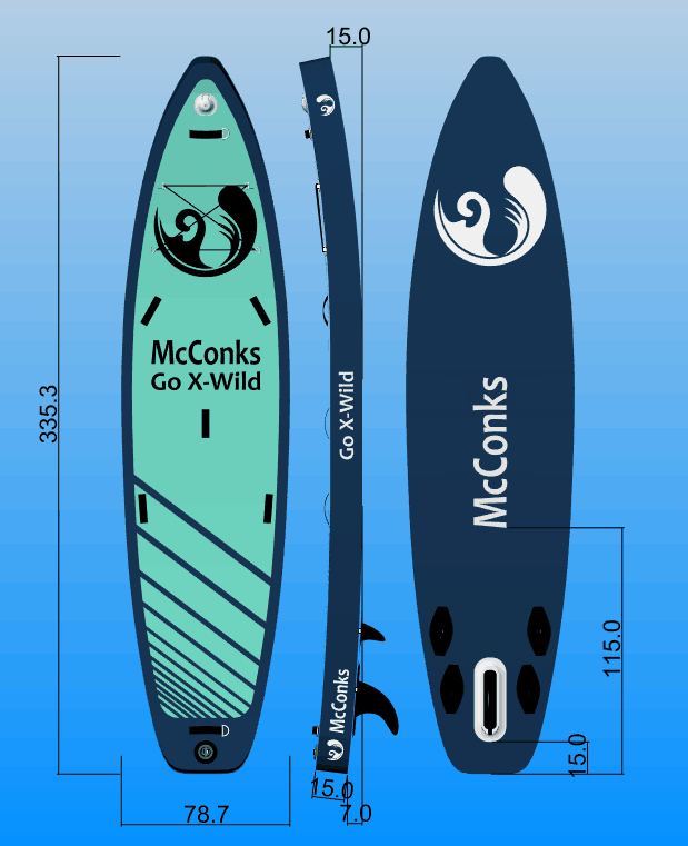 McConks Go X Wild 11i | Whitewater SUP race and touring board