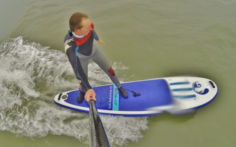 Read more about the article Can I SUP surf my McConks inflatable stand up paddle board?