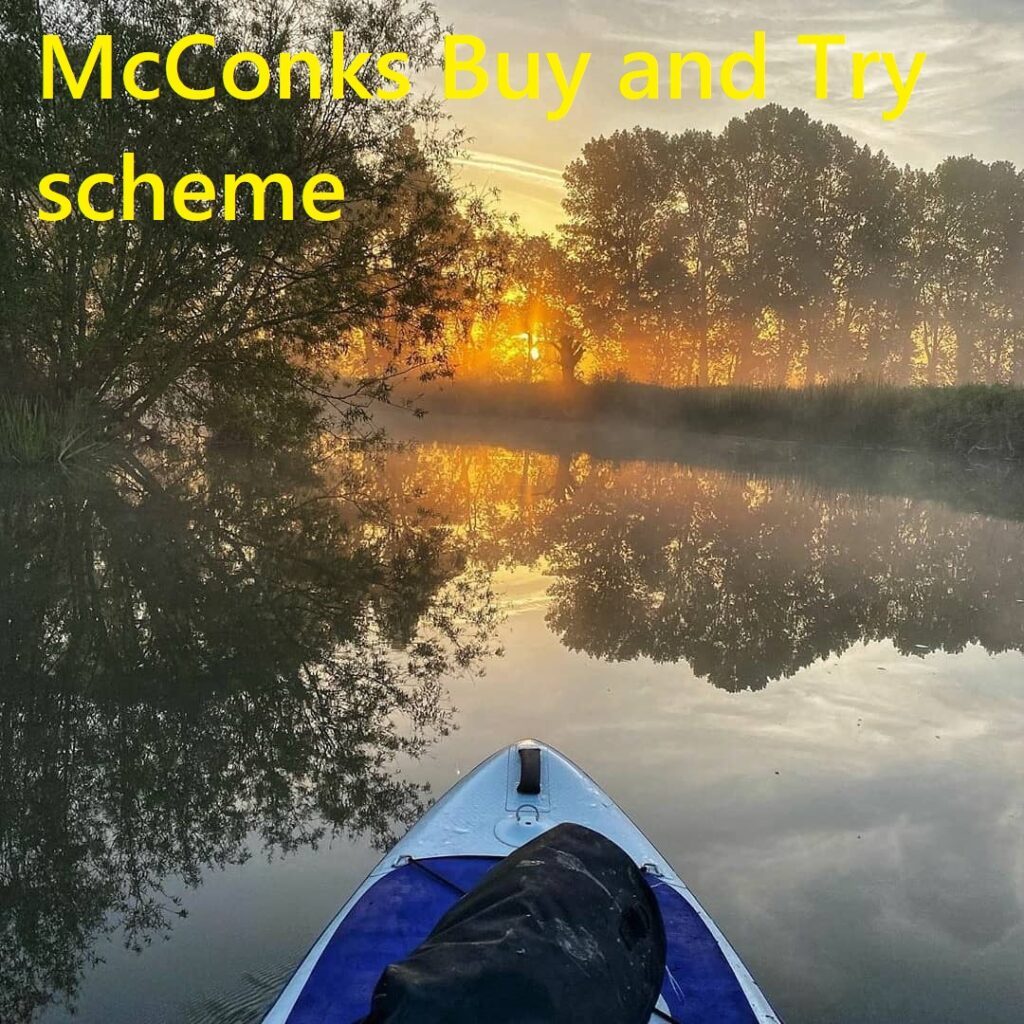 Read more about the article Buy and Try your McConks stand up paddle board; NO QUIBBLE 28 day return period.
