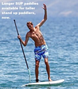 Read more about the article Helping taller stand up paddlers to achieve correct SUP paddle length.