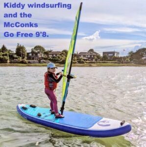 Read more about the article McConks windSUP/windsurf/wing surf/wing foil guide #6 – kiddy windsurfing and the McConks Go Free 9’8