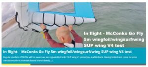 Read more about the article SUP Mag UK reviews McConks’ Go Fly 5m wingfoil/wingsurf/wing SUP wing.