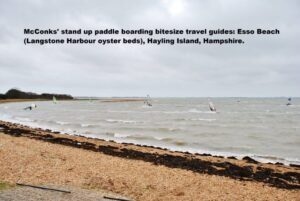 Read more about the article McConks’ stand up paddle boarding bitesize travel guides: Esso Beach (Langstone Harbour oyster beds), Hayling Island, Hampshire.