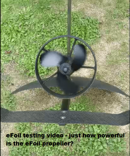 You are currently viewing eFoil testing video – just how powerful is the eFoil propeller?