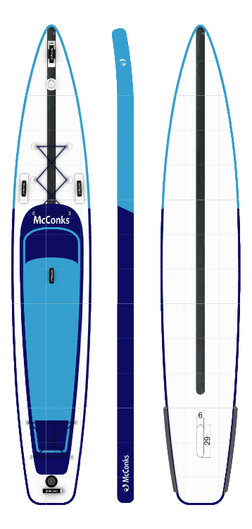 McConks Go Race 14' | the ultimate inflatable race board