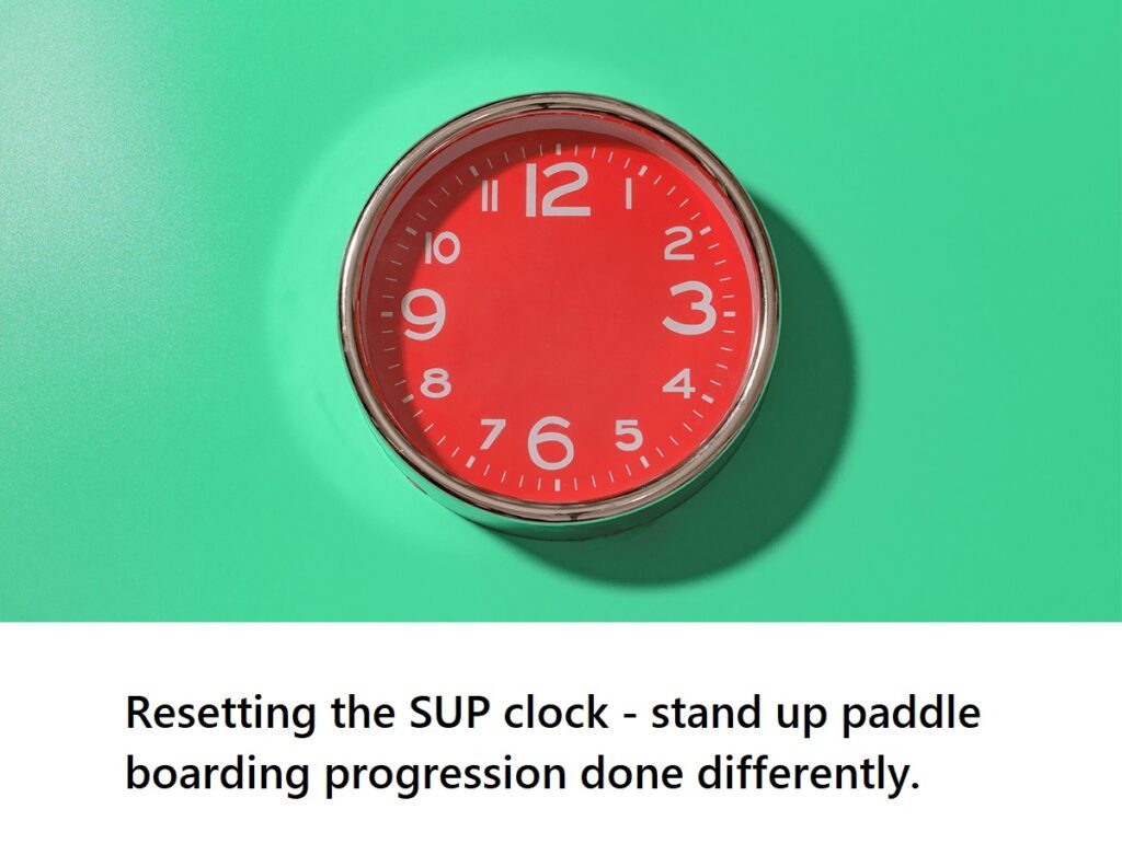 Read more about the article Resetting the SUP clock – stand up paddle boarding progression done differently.