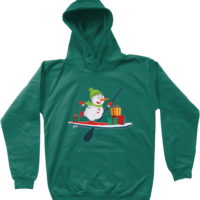 Christmas SUPing snowman | Cool Kids Christmas Hoodies