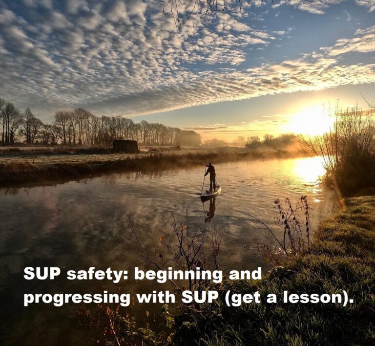 Read more about the article SUP safety: beginning and progressing with SUP (get a lesson).