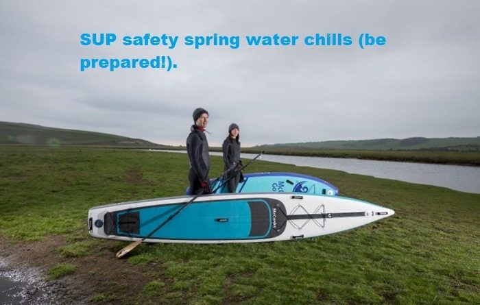 Read more about the article SUP safety: spring water chills (be prepared!).