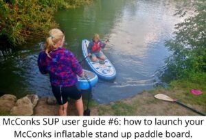 launching your inflatable stand up paddle board correctly