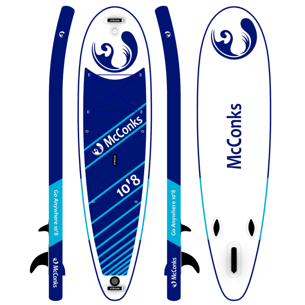 McConks Go Anywhere 10'8 inflatable SUP | The all round SUP package