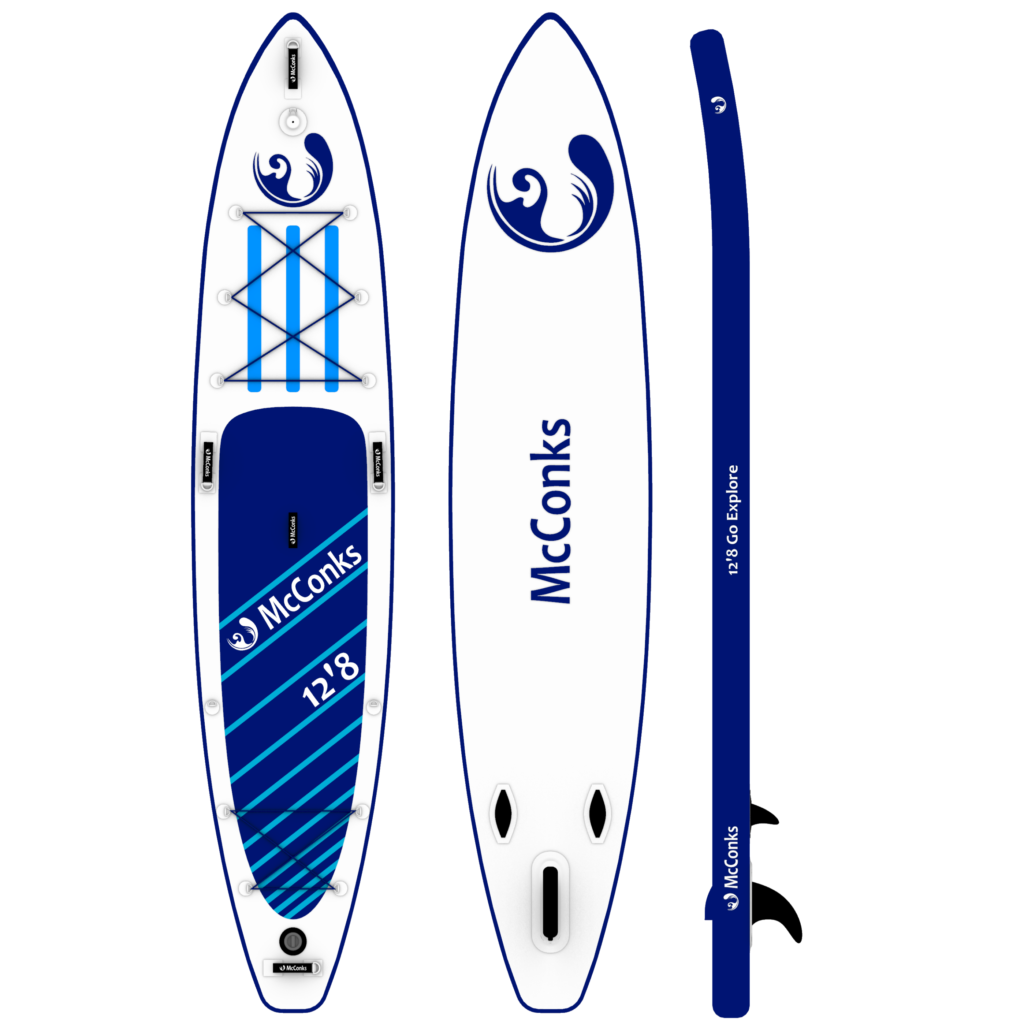 McConks Go Explore 12'8i inflatable SUP | The ultimate adventure board