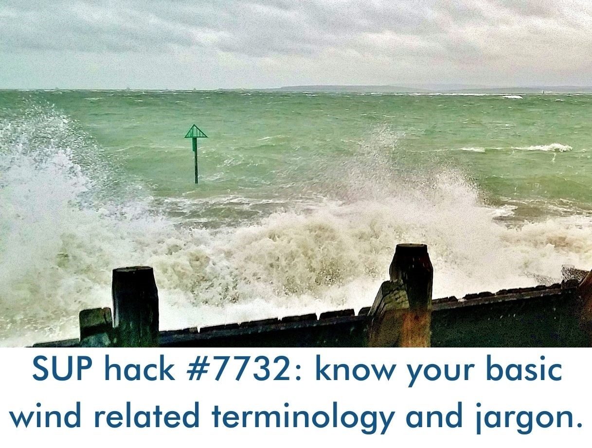 Read more about the article SUP hack #7732: know your basic wind related terminology and jargon.