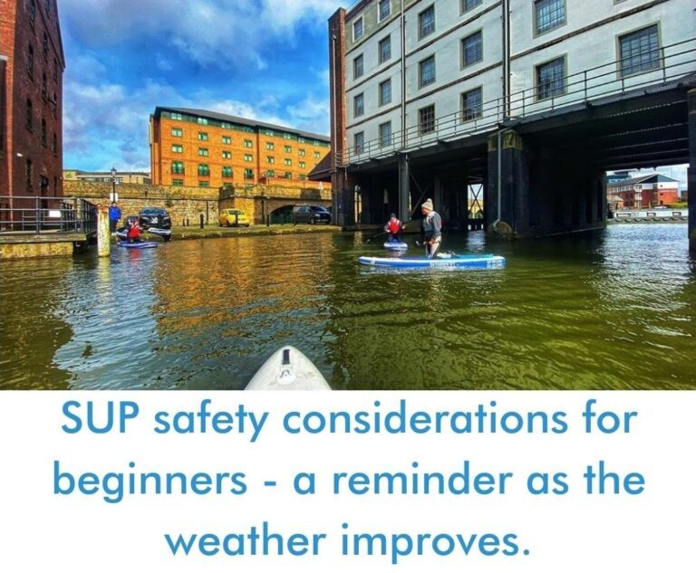 Read more about the article SUP safety considerations for beginners – a reminder as the we look forward to spring.