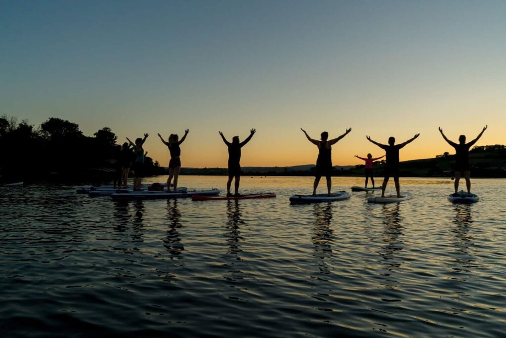 SUP socials: paddling catch ups with your mates.