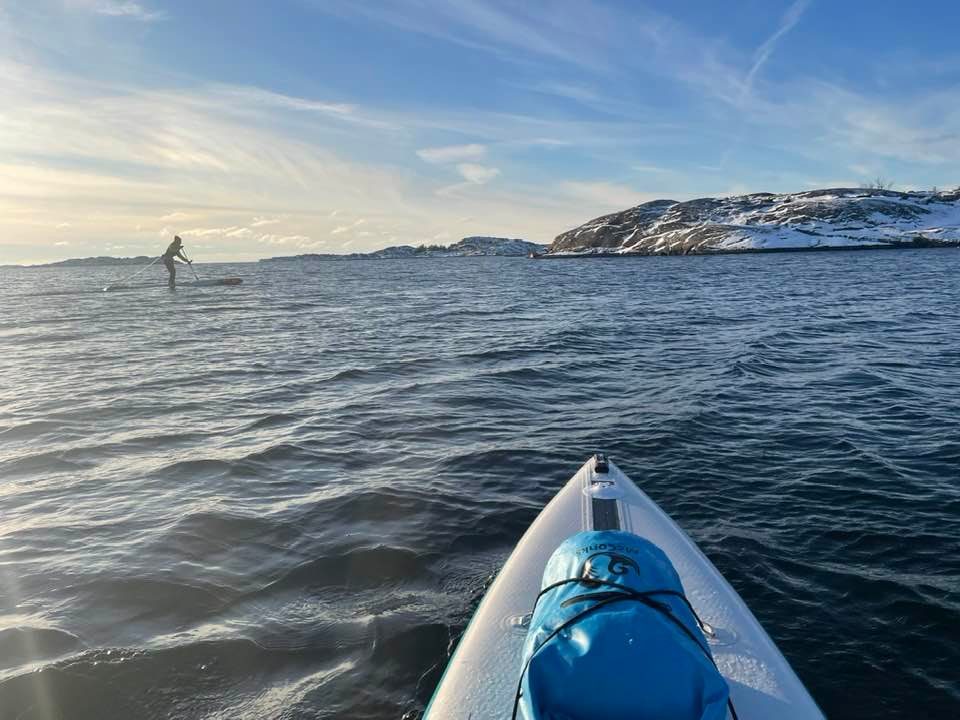 Swedish winter stand up paddle boarding with Chris Jones. #3