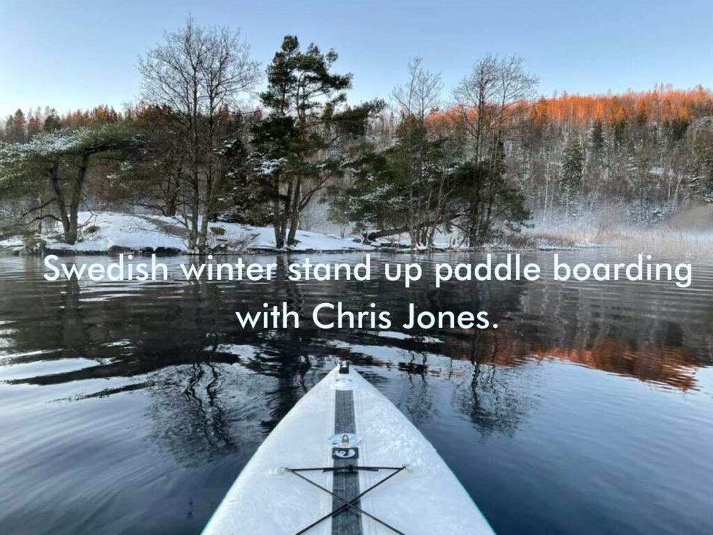 Swedish winter stand up paddle boarding with Chris Jones.