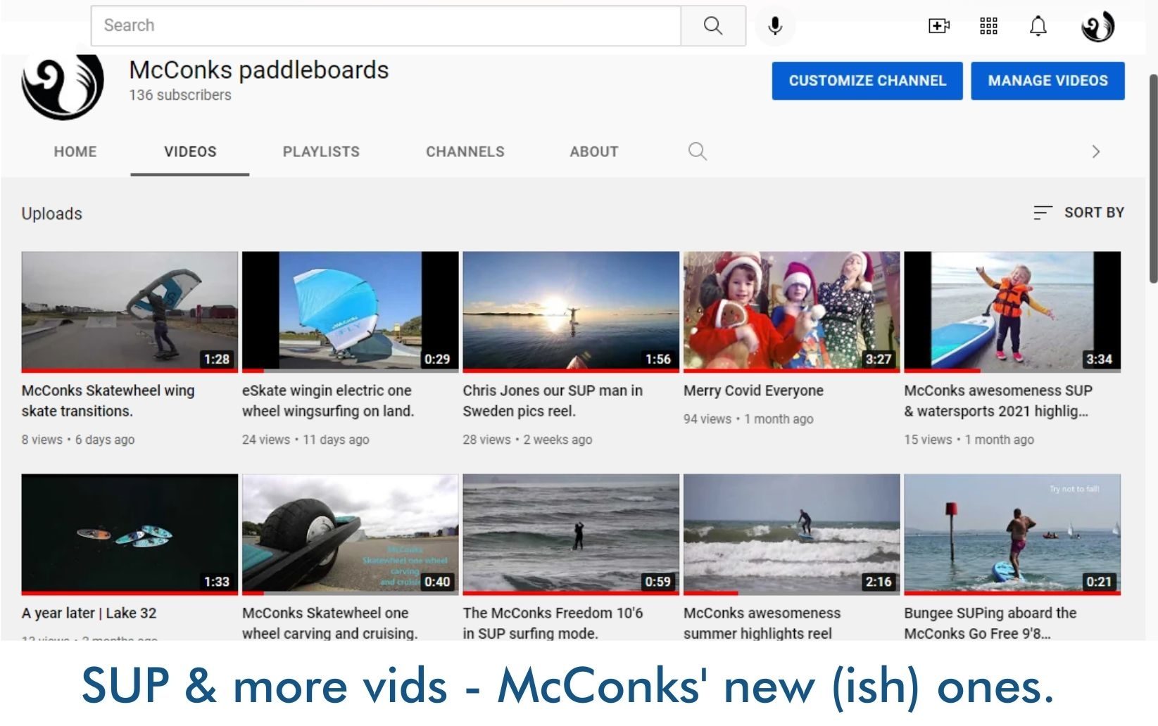 You are currently viewing SUP & more vids – McConks’ new (ish) ones.