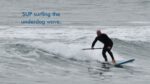 SUP surfing the underdog wave.