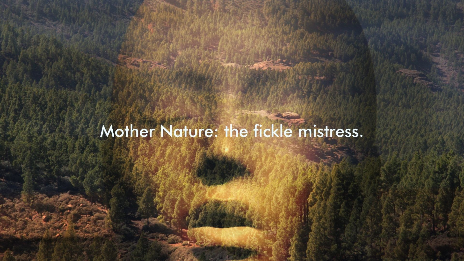 You are currently viewing Mother Nature: the fickle mistress.