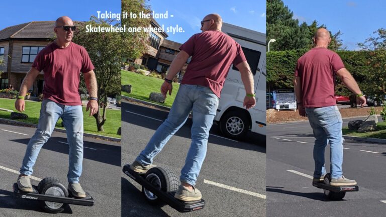 Read more about the article Taking it to the land – Skatewheel one wheel style.