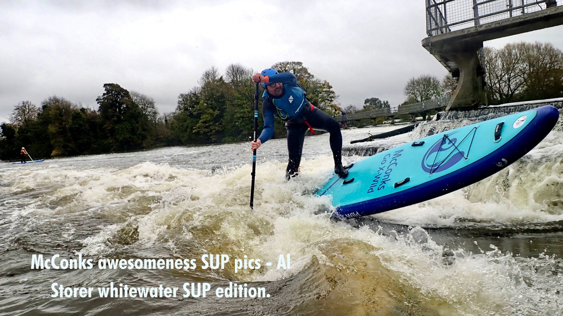 Read more about the article McConks awesomeness SUP pics – Al Storer whitewater SUP edition.