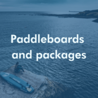 Inflatable SUP boards and packages