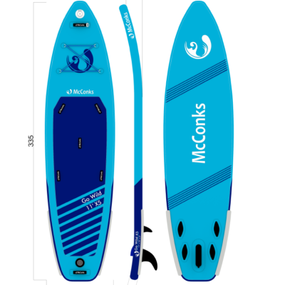 2024 McConks Go Wild 11i x5 | whitewater touring paddle board | Preorder for mid May 2024