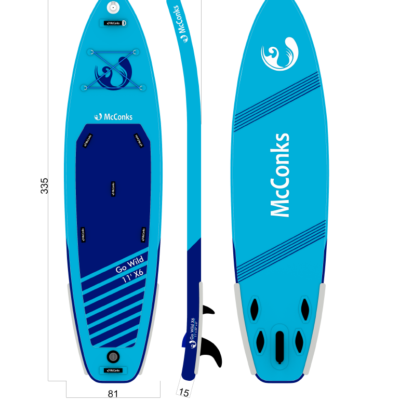 2024 McConks Go Wild 11i x6 | whitewater touring paddle board
